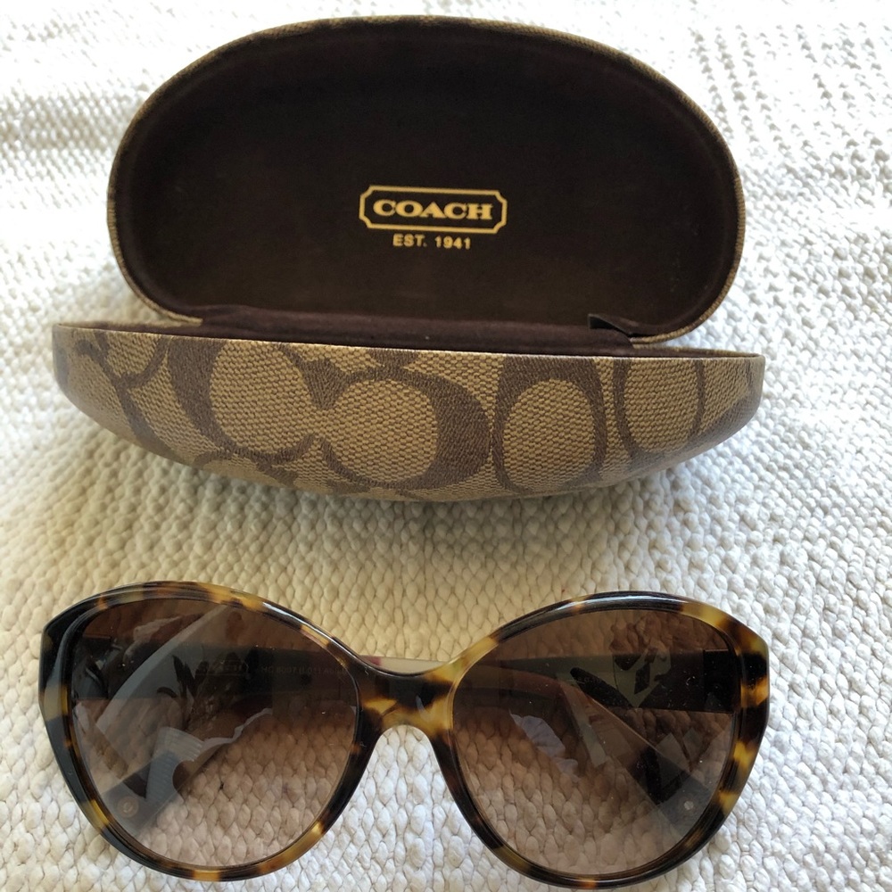 Coach tortoise sunglasses